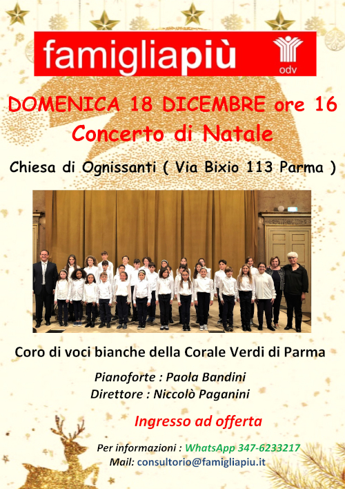 Concerto di Natale – 18 Dicembre 2022