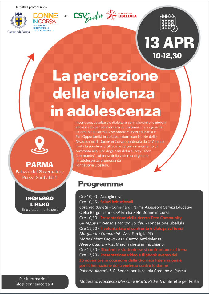 La percezione della violenza in adolescenza 13 Aprile 2024